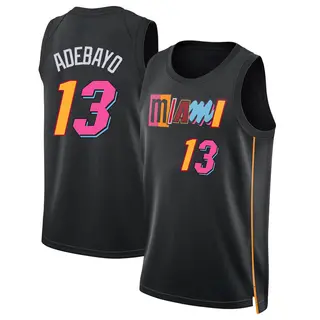 Men's Bam Adebayo Miami Heat Black 2021/22 City Edition Jersey - Swingman