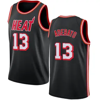 Men's Bam Adebayo Miami Heat Black Fashion Hardwood Classics Jersey - Swingman