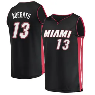 Men's Bam Adebayo Miami Heat Black Jersey - Icon Edition - Fast Break