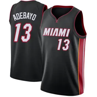 Men's Bam Adebayo Miami Heat Black Jersey - Icon Edition - Swingman