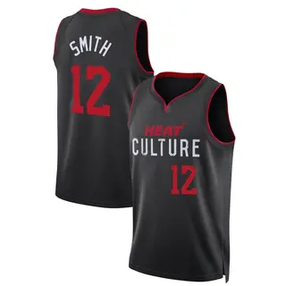 Men's Dru Smith Miami Heat Black 2023/24 City Edition Jersey - Swingman