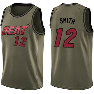 Men's Dru Smith Miami Heat Green Salute to Service Jersey - Swingman