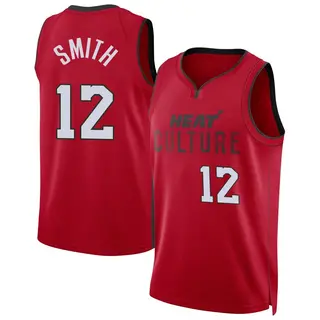 Men's Dru Smith Miami Heat Red 2024/25 City Edition Jersey - Swingman