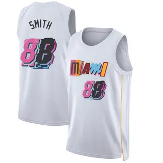 Men's Dru Smith Miami Heat White 2022/23 City Edition Jersey - Swingman