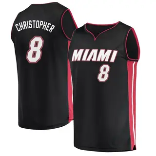 Men's Josh Christopher Miami Heat Black Jersey - Icon Edition - Fast Break