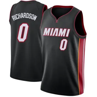 Men's Josh Richardson Miami Heat Black Jersey - Icon Edition - Swingman