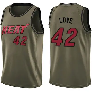 Men's Kevin Love Miami Heat Green Salute to Service Jersey - Swingman