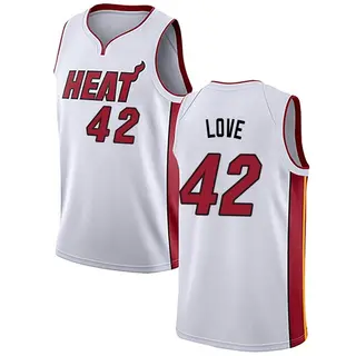 Men's Kevin Love Miami Heat White Jersey - Association Edition - Swingman