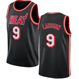 Men's Pelle Larsson Miami Heat Black Fashion Hardwood Classics Jersey - Swingman