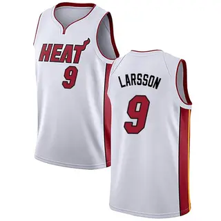 Men's Pelle Larsson Miami Heat White Jersey - Association Edition - Swingman