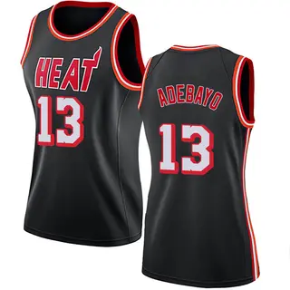 Women's Bam Adebayo Miami Heat Black Fashion Hardwood Classics Jersey - Swingman