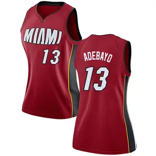 Women's Bam Adebayo Miami Heat Red Jersey - Statement Edition - Swingman