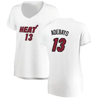 Women's Bam Adebayo Miami Heat White Jersey - Association Edition - Fast Break