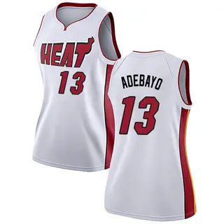 Women's Bam Adebayo Miami Heat White Jersey - Association Edition - Swingman