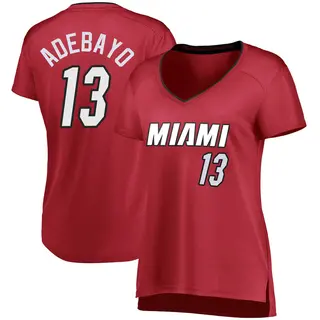 Women's Bam Adebayo Miami Heat Wine Jersey - Statement Edition - Fast Break