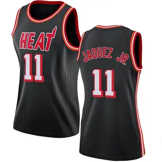 Women's Jaime Jaquez Jr. Miami Heat Black Fashion Hardwood Classics Jersey - Swingman