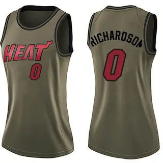 Women's Josh Richardson Miami Heat Green Salute to Service Jersey - Swingman