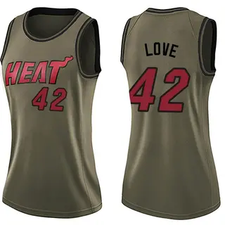 Women's Kevin Love Miami Heat Green Salute to Service Jersey - Swingman