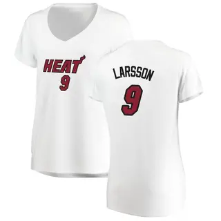 Women's Pelle Larsson Miami Heat White Jersey - Association Edition - Fast Break