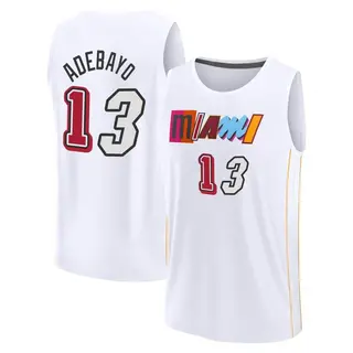 Youth Bam Adebayo Miami Heat White 2022/23 City Edition Jersey - Fast Break