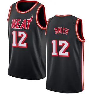 Youth Dru Smith Miami Heat Black Fashion Hardwood Classics Jersey - Swingman