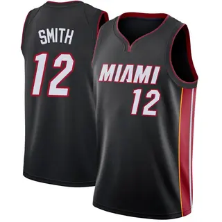 Youth Dru Smith Miami Heat Black Jersey - Icon Edition - Swingman