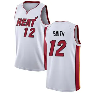 Youth Dru Smith Miami Heat White Jersey - Association Edition - Swingman