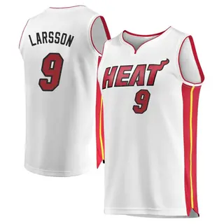 Youth Pelle Larsson Miami Heat White Jersey - Association Edition - Fast Break