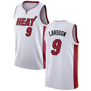 Youth Pelle Larsson Miami Heat White Jersey - Association Edition - Swingman