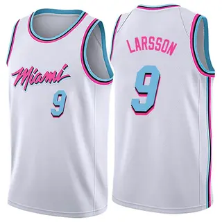 Youth Pelle Larsson Miami Heat White Jersey - City Edition - Swingman